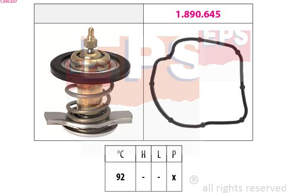 EPS 1.880.847 - Termostat, rashladna tekućinu www.molydon.hr