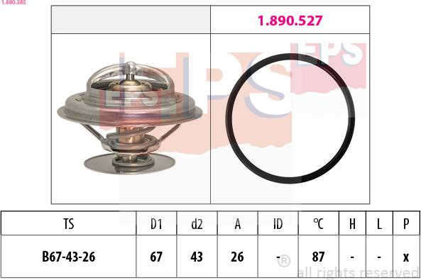 EPS 1.880.385 - Termostat, rashladna tekućinu www.molydon.hr