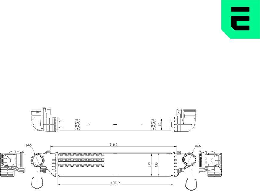 ERA 672089 - Intercooler, hladnjak www.molydon.hr