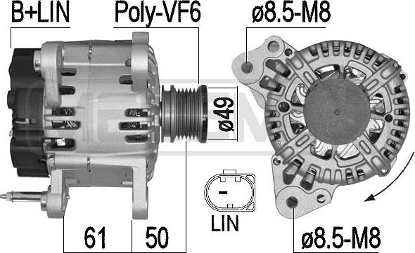ERA 209536A - Alternator www.molydon.hr