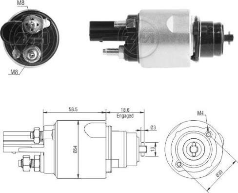 ERA ZM3498 - Elektromagnetni Prekidač, starter www.molydon.hr