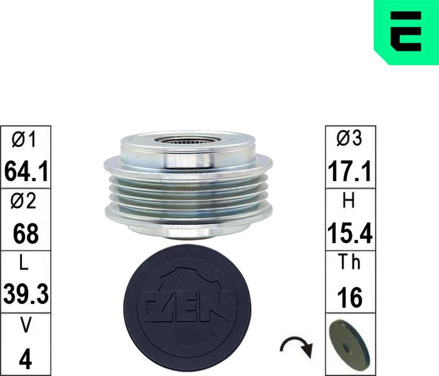 ERA ZN5816 - Remenica, alternator www.molydon.hr