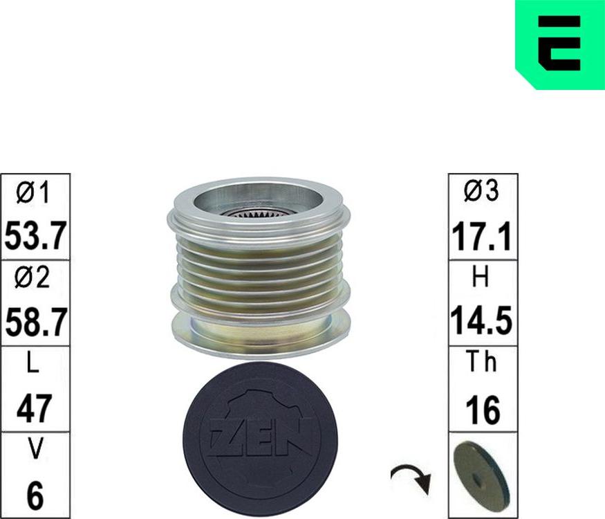ERA ZN5830 - Remenica, alternator www.molydon.hr