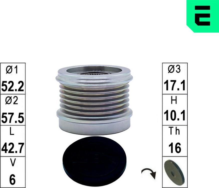 ERA ZN5784 - Remenica, alternator www.molydon.hr