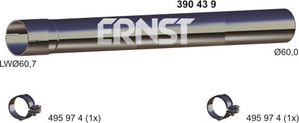 ERNST 390439 - Ispušna cijev www.molydon.hr