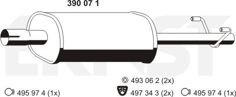 ERNST 390071 - Srednji Ispušni lonac www.molydon.hr