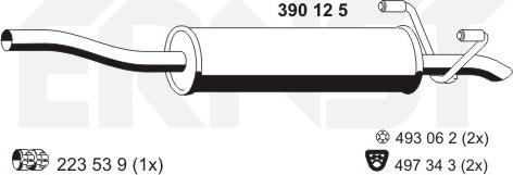ERNST 390125 - Srednji Ispušni lonac www.molydon.hr
