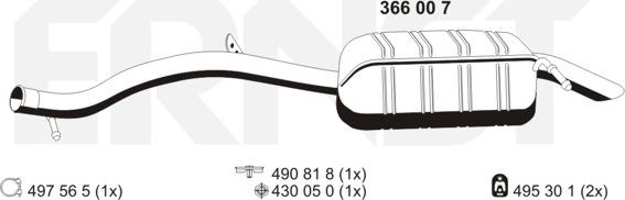 ERNST 366007 - Zadnji Ispušni lonac www.molydon.hr