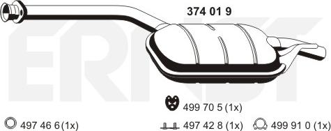 ERNST 374019 - Srednji Ispušni lonac www.molydon.hr