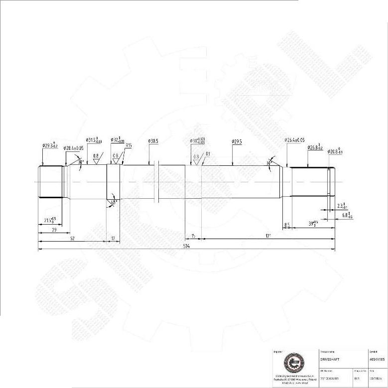 Esen SKV 40SKV905 - Međuosovina www.molydon.hr