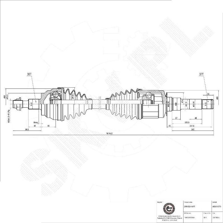 Esen SKV 40SKV379 - Pogonska osovina www.molydon.hr