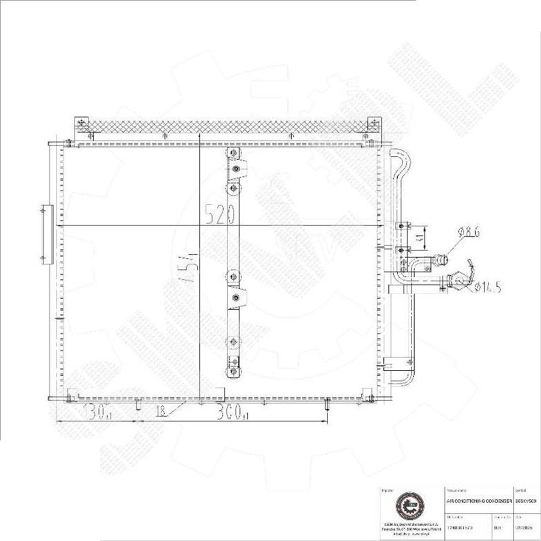 Esen SKV 86SKV509 - Kondenzator, klima-Uređaj www.molydon.hr