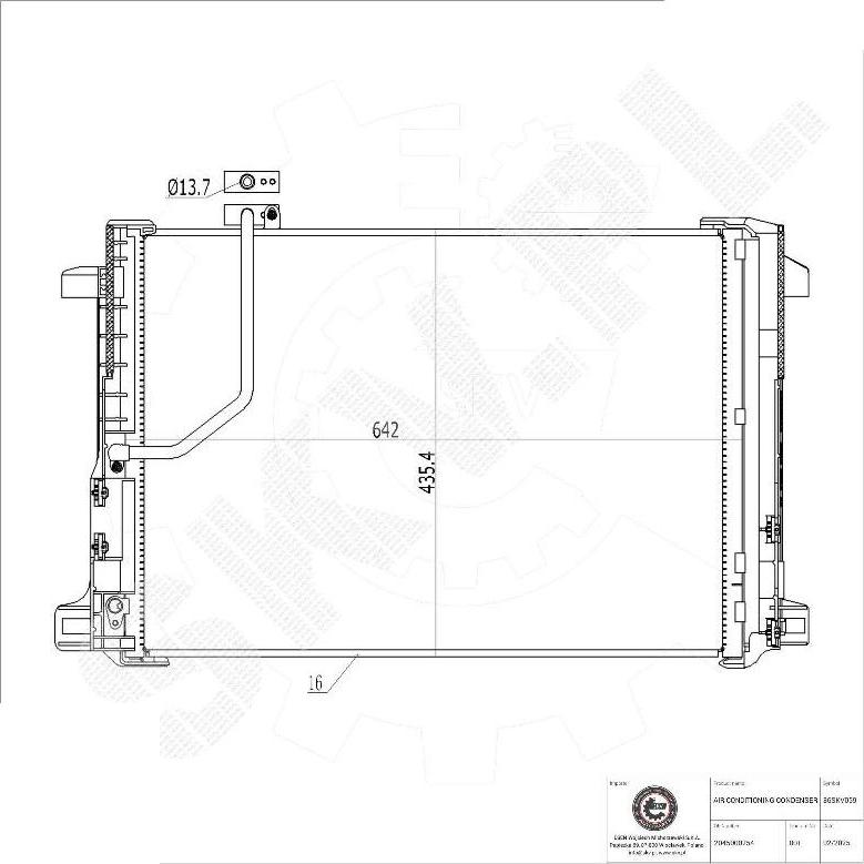 Esen SKV 86SKV059 - Kondenzator, klima-Uređaj www.molydon.hr