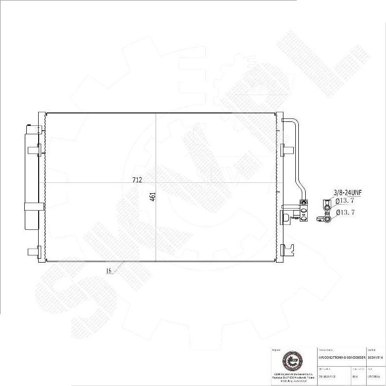 Esen SKV 86SKV014 - Kondenzator, klima-Uređaj www.molydon.hr