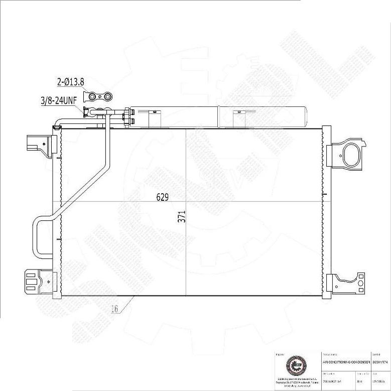 Esen SKV 86SKV174 - Kondenzator, klima-Uređaj www.molydon.hr