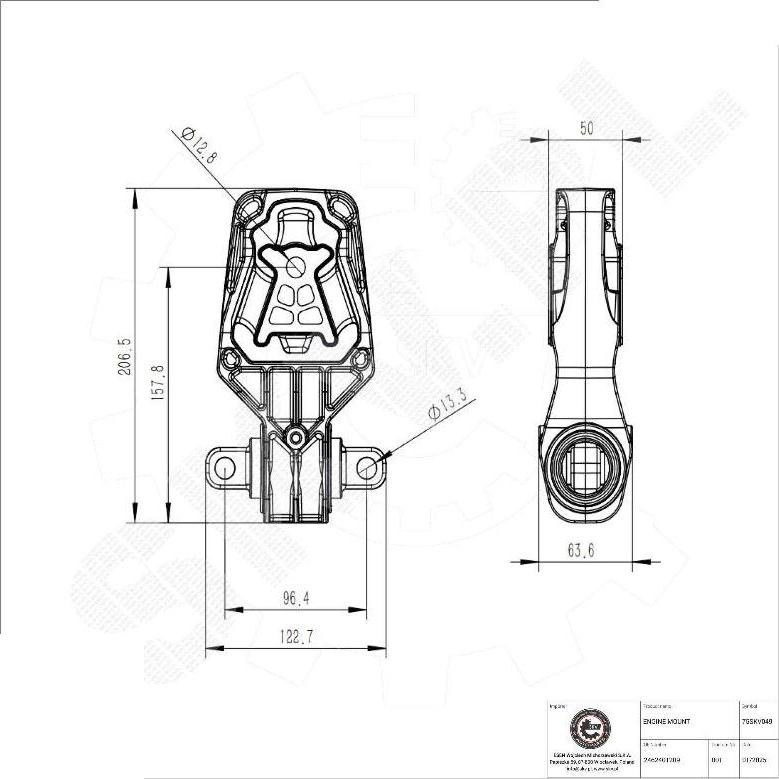 Esen SKV 75SKV049 - Nosač motora www.molydon.hr