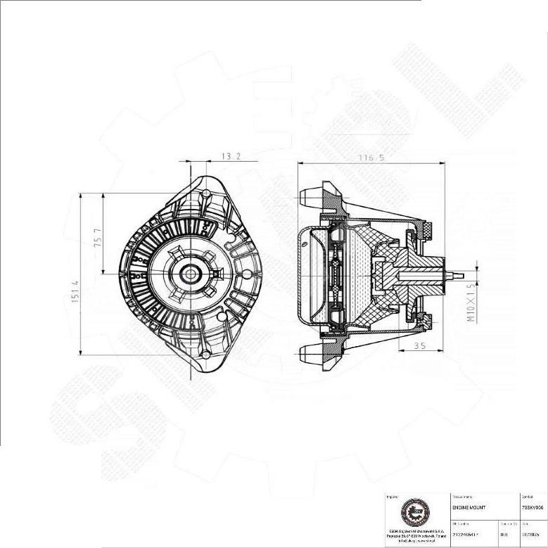 Esen SKV 75SKV066 - Nosač motora www.molydon.hr