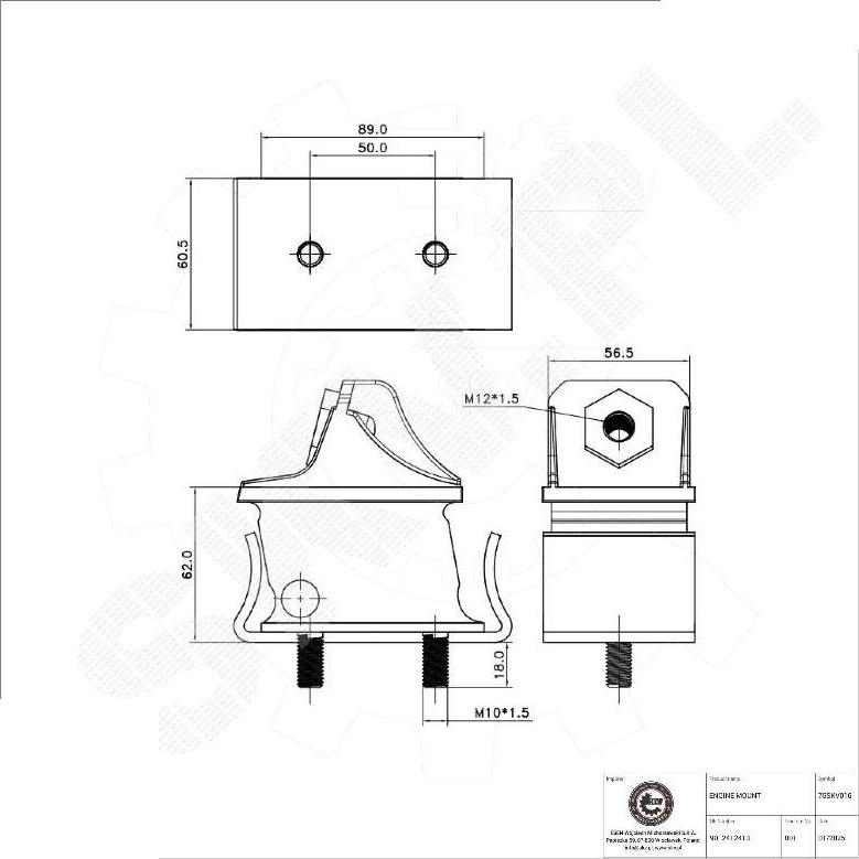 Esen SKV 75SKV016 - Nosač motora www.molydon.hr