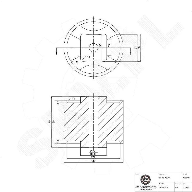 Esen SKV 75SKV013 - Nosač motora www.molydon.hr