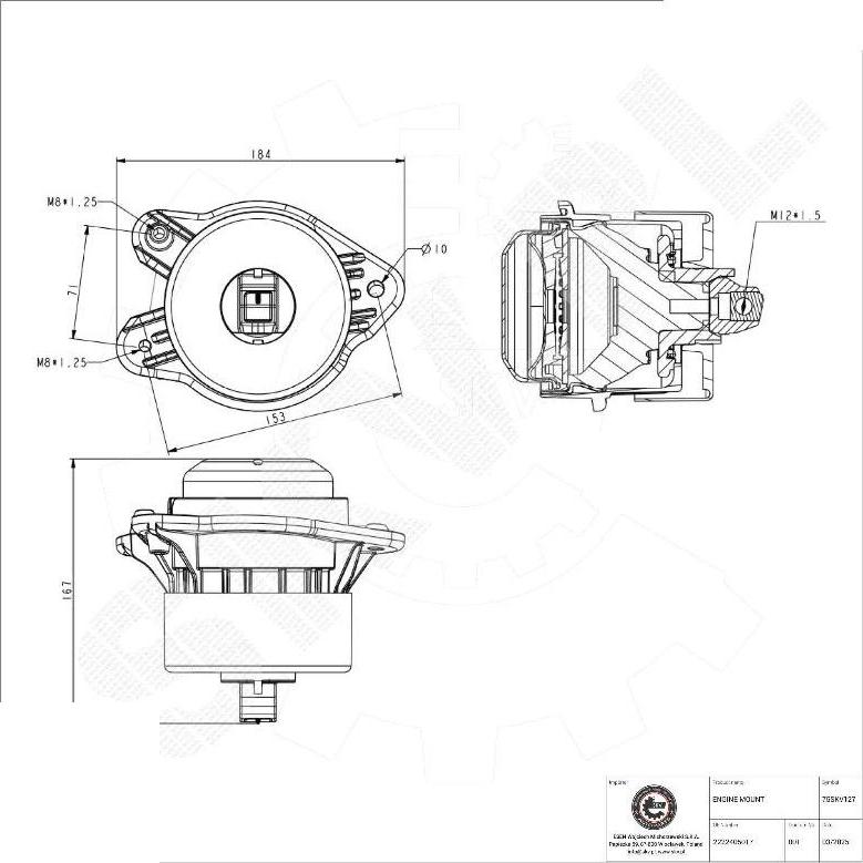 Esen SKV 75SKV127 - Nosač motora www.molydon.hr
