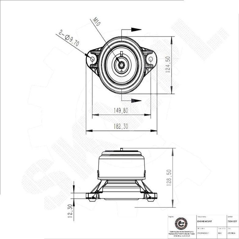 Esen SKV 75SKV297 - Nosač motora www.molydon.hr