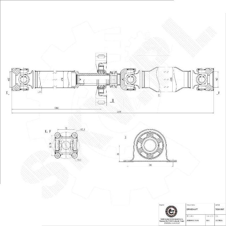 Esen SKV 76SKV087 - Pogonska osovina www.molydon.hr