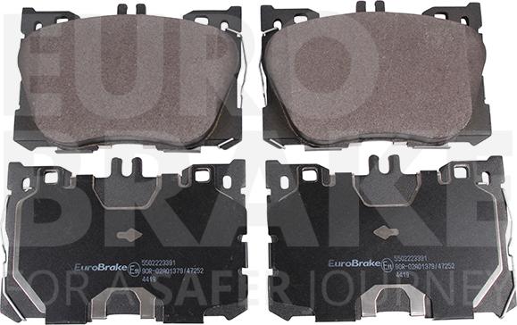 Eurobrake 5502223391 - Komplet Pločica, disk-kočnica www.molydon.hr