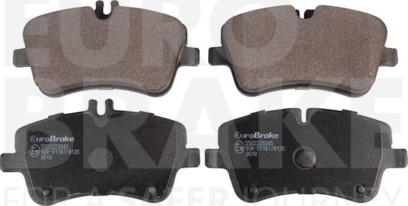 Eurobrake 5502223345 - Komplet Pločica, disk-kočnica www.molydon.hr