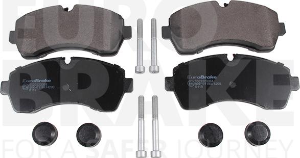 Eurobrake 5502223364 - Komplet Pločica, disk-kočnica www.molydon.hr