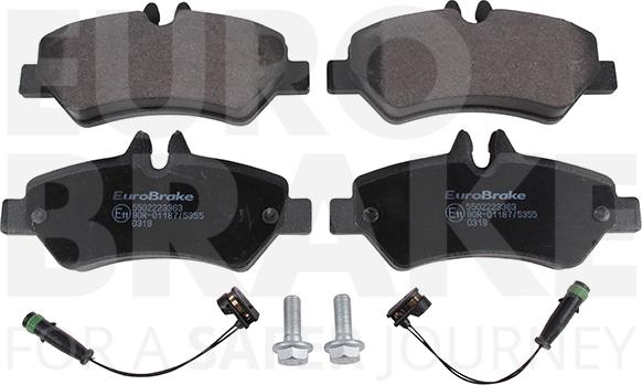 Eurobrake 5502223363 - Komplet Pločica, disk-kočnica www.molydon.hr