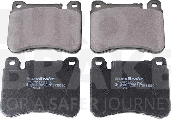 Eurobrake 55022233102 - Komplet Pločica, disk-kočnica www.molydon.hr