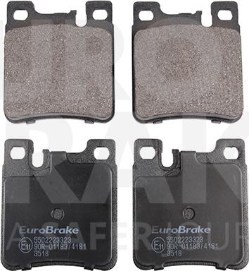 Eurobrake 5502223323 - Komplet Pločica, disk-kočnica www.molydon.hr