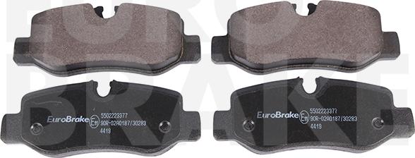 Eurobrake 5502223377 - Komplet Pločica, disk-kočnica www.molydon.hr