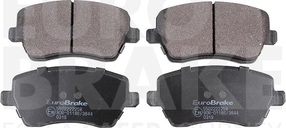 Eurobrake 5502222258 - Komplet Pločica, disk-kočnica www.molydon.hr