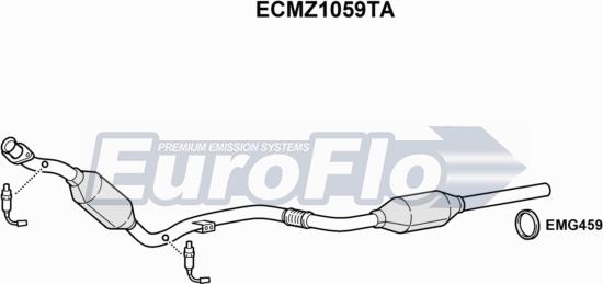 EuroFlo ECMZ1059TA - Katalizator www.molydon.hr