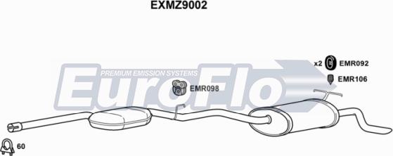 EuroFlo EXMZ9002 - Srednji/Ispušni lonac www.molydon.hr