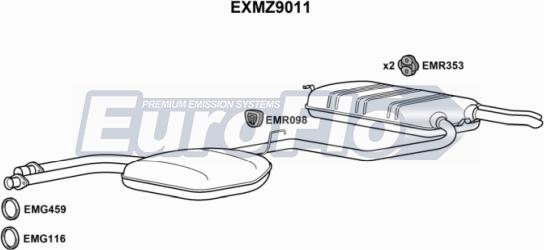 EuroFlo EXMZ9011 - Srednji/Ispušni lonac www.molydon.hr