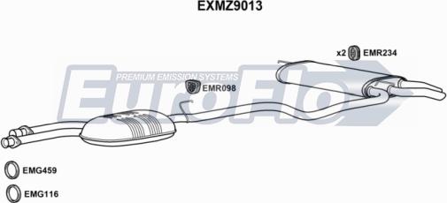 EuroFlo EXMZ9013 - Srednji/Ispušni lonac www.molydon.hr