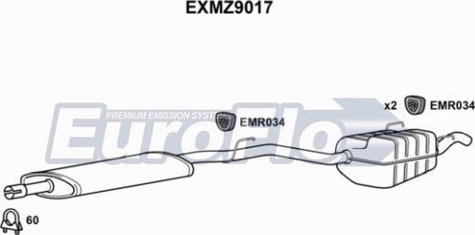 EuroFlo EXMZ9017 - Srednji/Ispušni lonac www.molydon.hr
