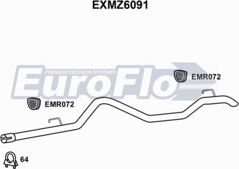 EuroFlo EXMZ6091 - Maska izlazne Cijevi www.molydon.hr