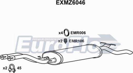 EuroFlo EXMZ6046 - Zadnji Ispušni lonac www.molydon.hr