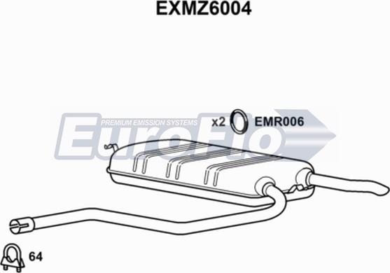 EuroFlo EXMZ6004 - Zadnji Ispušni lonac www.molydon.hr