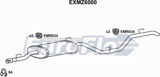EuroFlo EXMZ6000 - Zadnji Ispušni lonac www.molydon.hr
