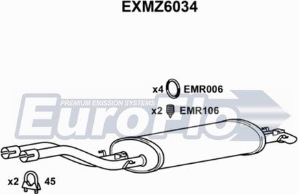 EuroFlo EXMZ6034 - Zadnji Ispušni lonac www.molydon.hr