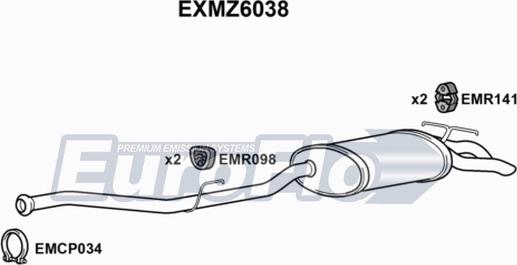 EuroFlo EXMZ6038 - Zadnji Ispušni lonac www.molydon.hr