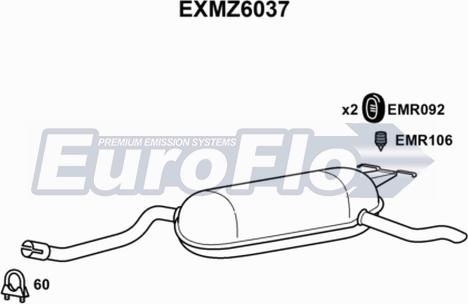 EuroFlo EXMZ6037 - Zadnji Ispušni lonac www.molydon.hr