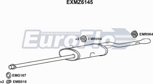 EuroFlo EXMZ6145 - Zadnji Ispušni lonac www.molydon.hr