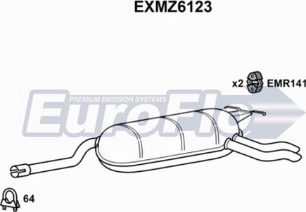 EuroFlo EXMZ6123 - Zadnji Ispušni lonac www.molydon.hr