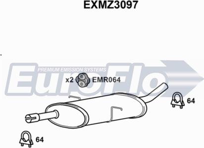 EuroFlo EXMZ3097 - Srednji Ispušni lonac www.molydon.hr