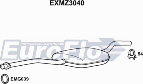 EuroFlo EXMZ3040 - Srednji Ispušni lonac www.molydon.hr